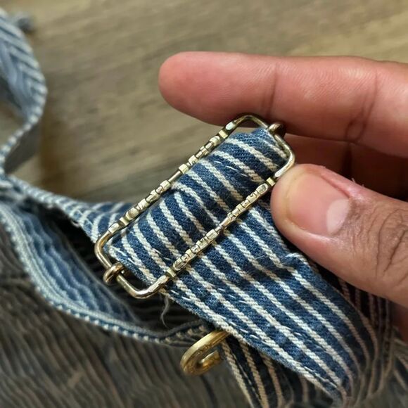 Vintage 40s 50s Lee Railroad Striped Coveralls Size 44x31 - Picture 4 of 8